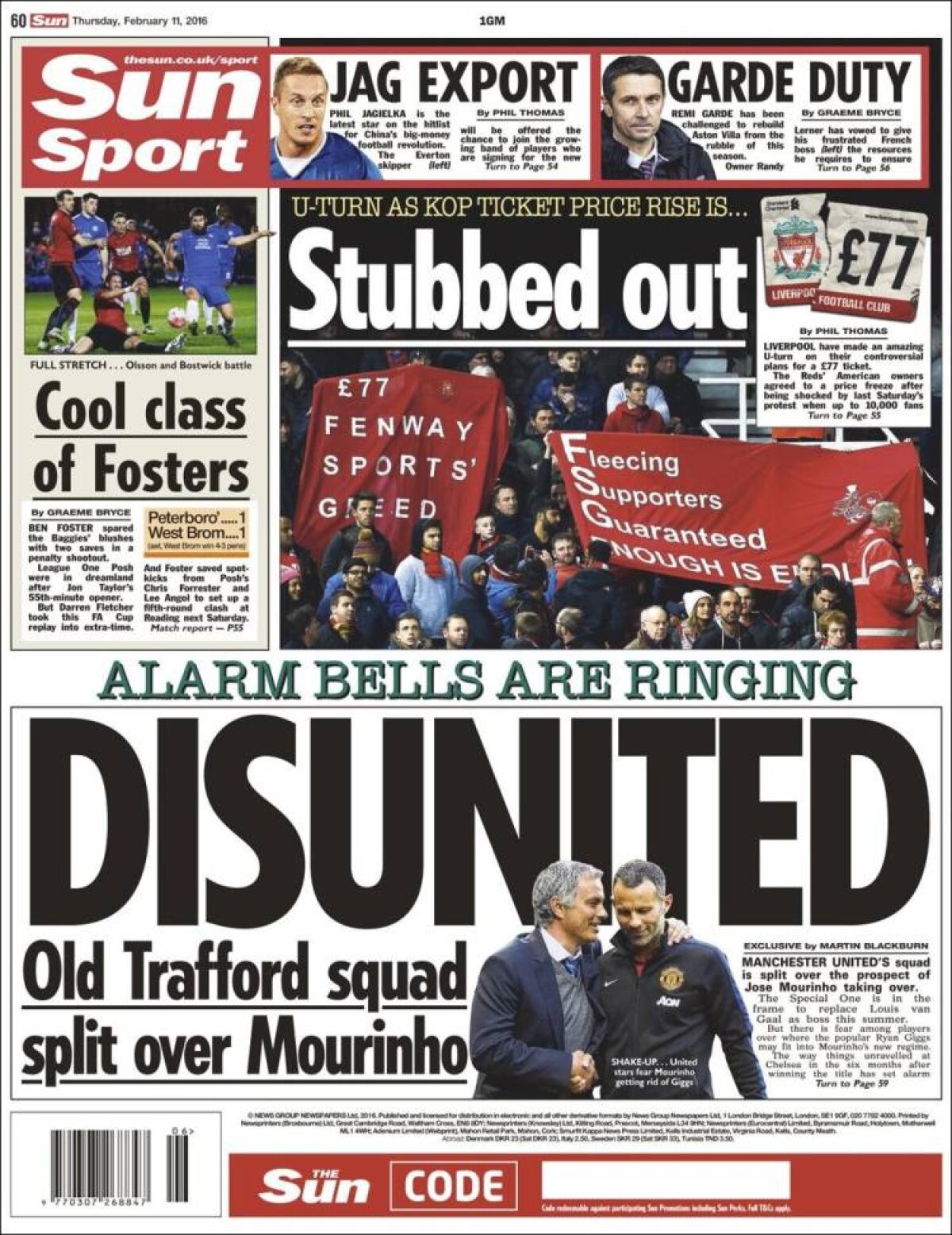 Ce scriu azi ziarele de sport din lume (11 februarie 2016)