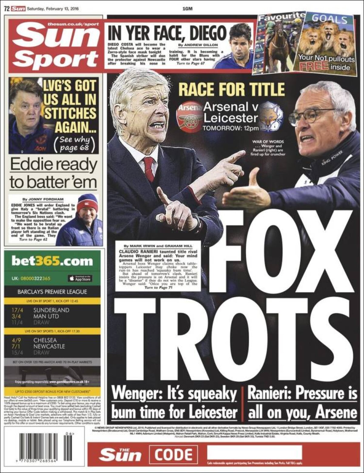 Ce scriu azi ziarele de sport din lume (13 februarie 2016)