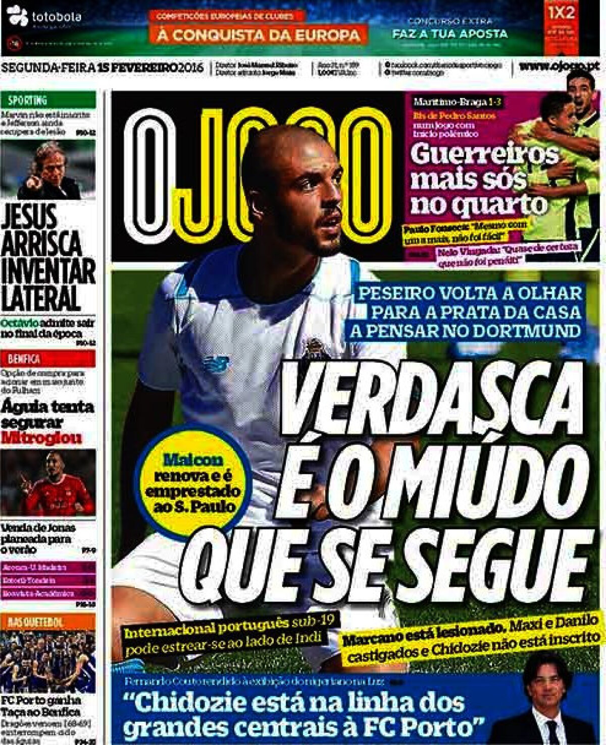 Ce scriu azi ziarele de sport din lume (15 februarie 2016)