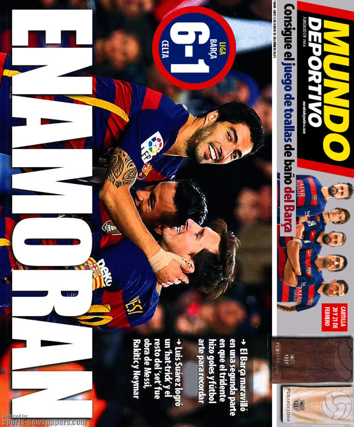 Ce scriu azi ziarele de sport din lume (15 februarie 2016)