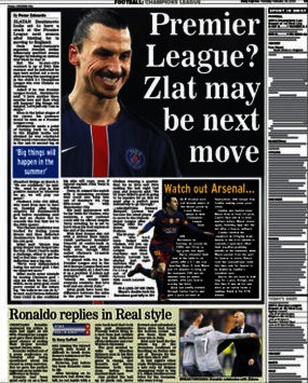 Ce scriu azi ziarele de sport din lume (18 februarie 2016)