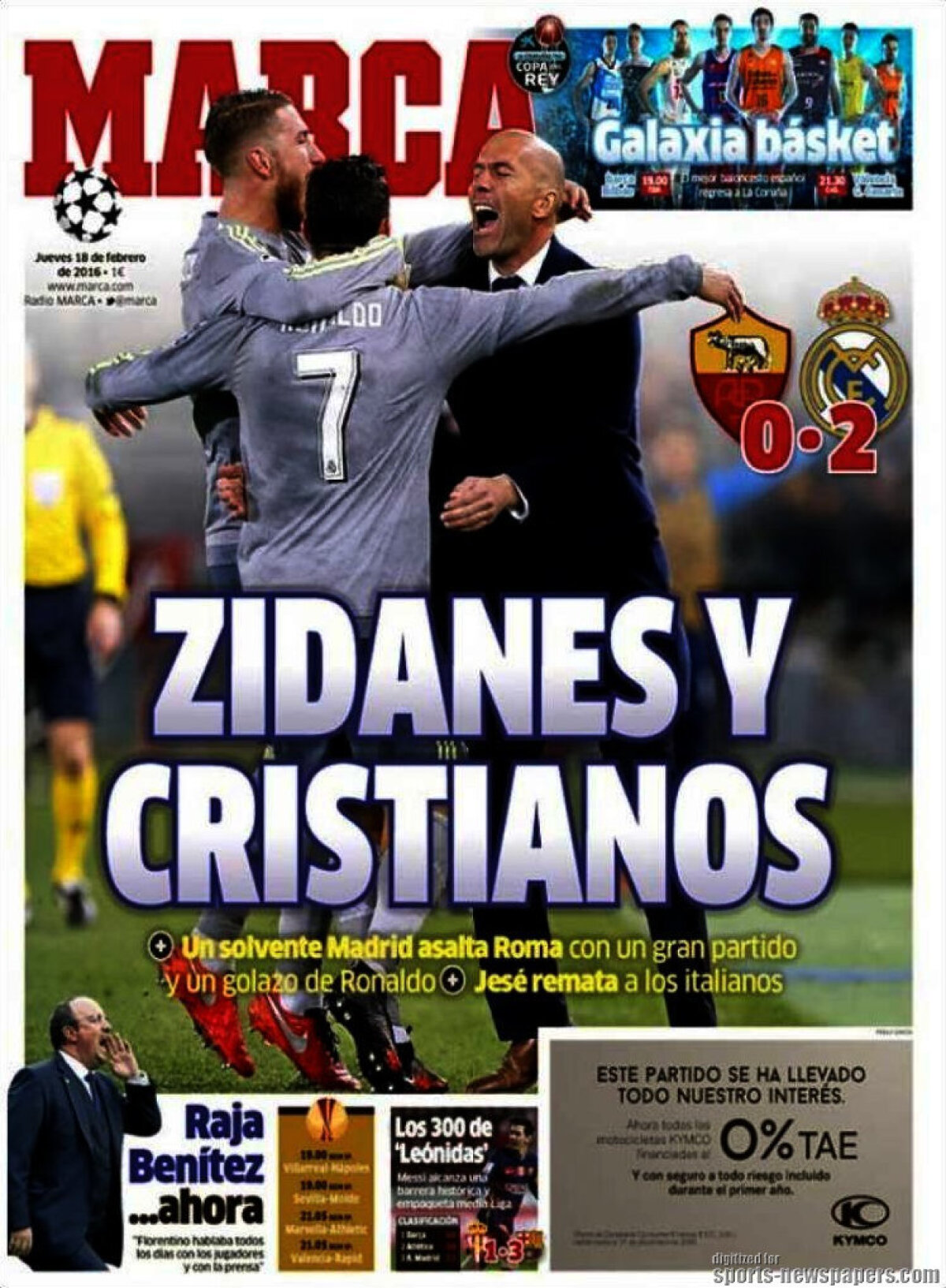 Ce scriu azi ziarele de sport din lume (18 februarie 2016)