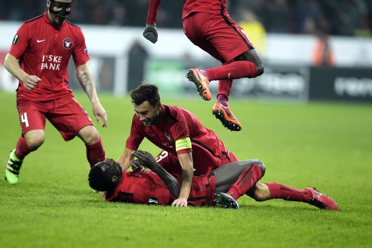 VIDEO + FOTO Toate meciurile de ieri din "16-imile" Europa League » United, înfrângere șoc în Danemarca! Remiză pentru Mircea Lucescu