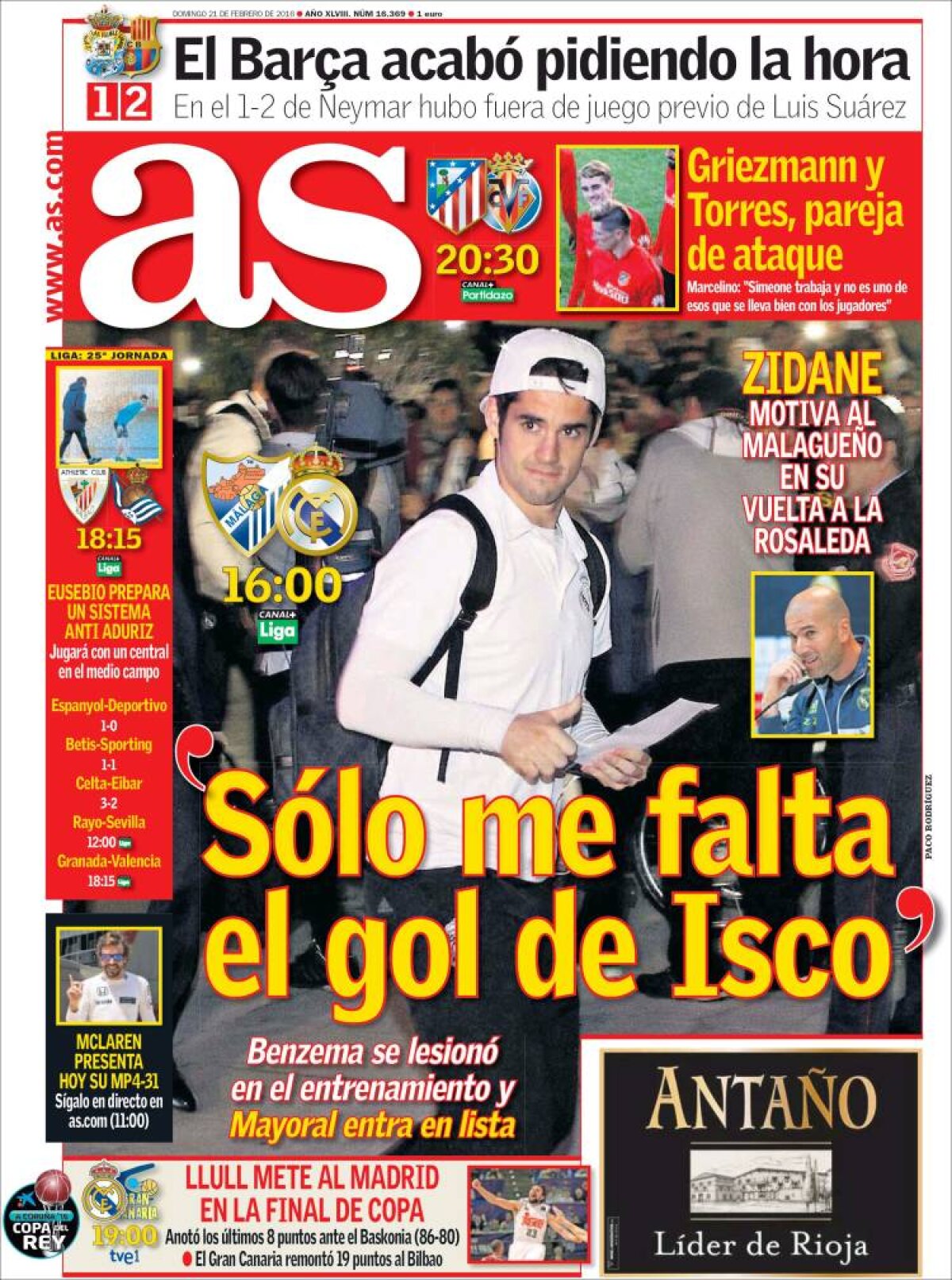 Ce scriu azi ziarele de sport din lume (21 februarie 2016)