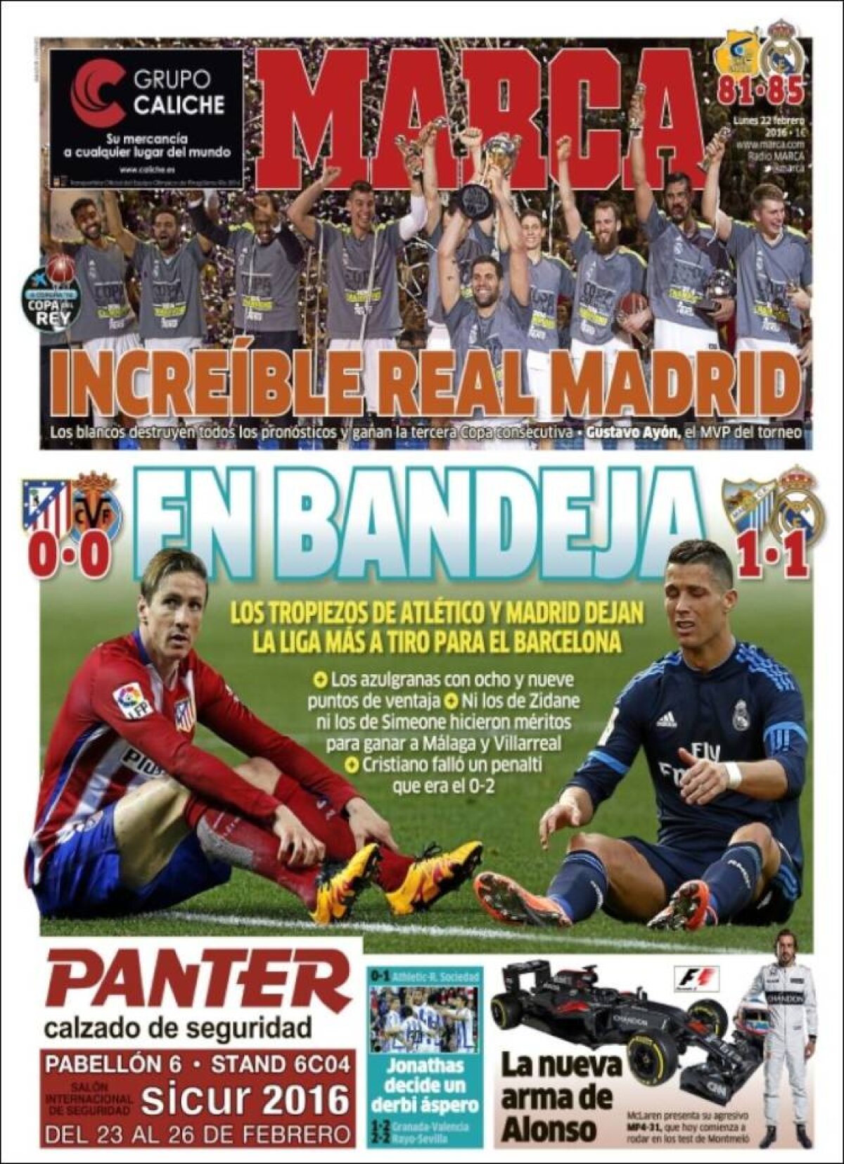 Ce scriu azi ziarele de sport din lume (22 februarie 2016)