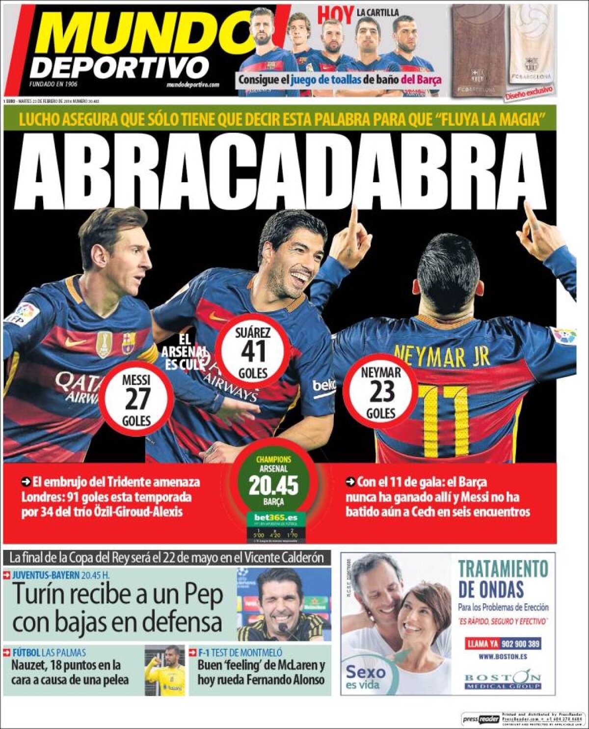 Ce scriu azi ziarele de sport din lume (23 februarie 2016)