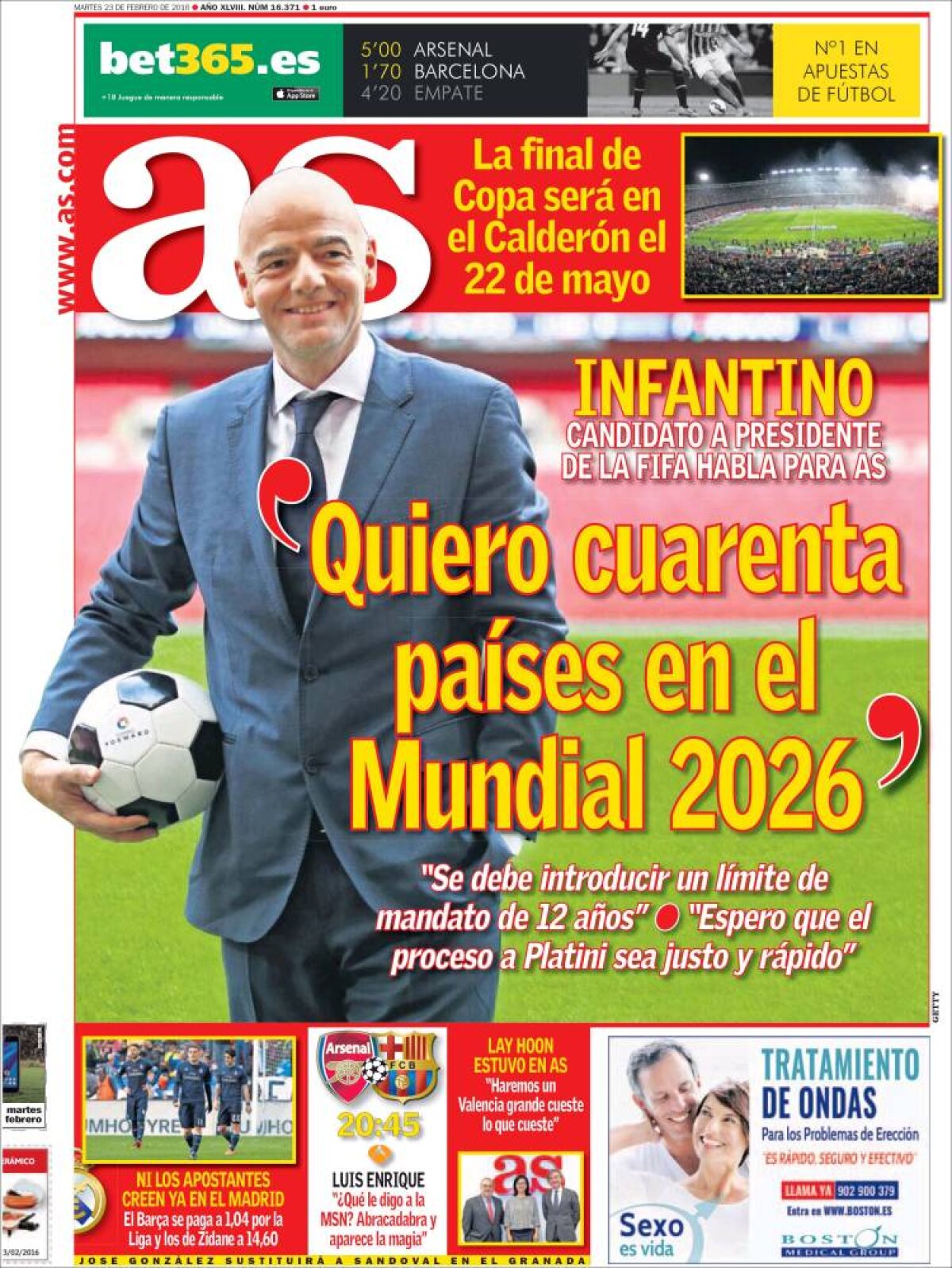 Ce scriu azi ziarele de sport din lume (23 februarie 2016)