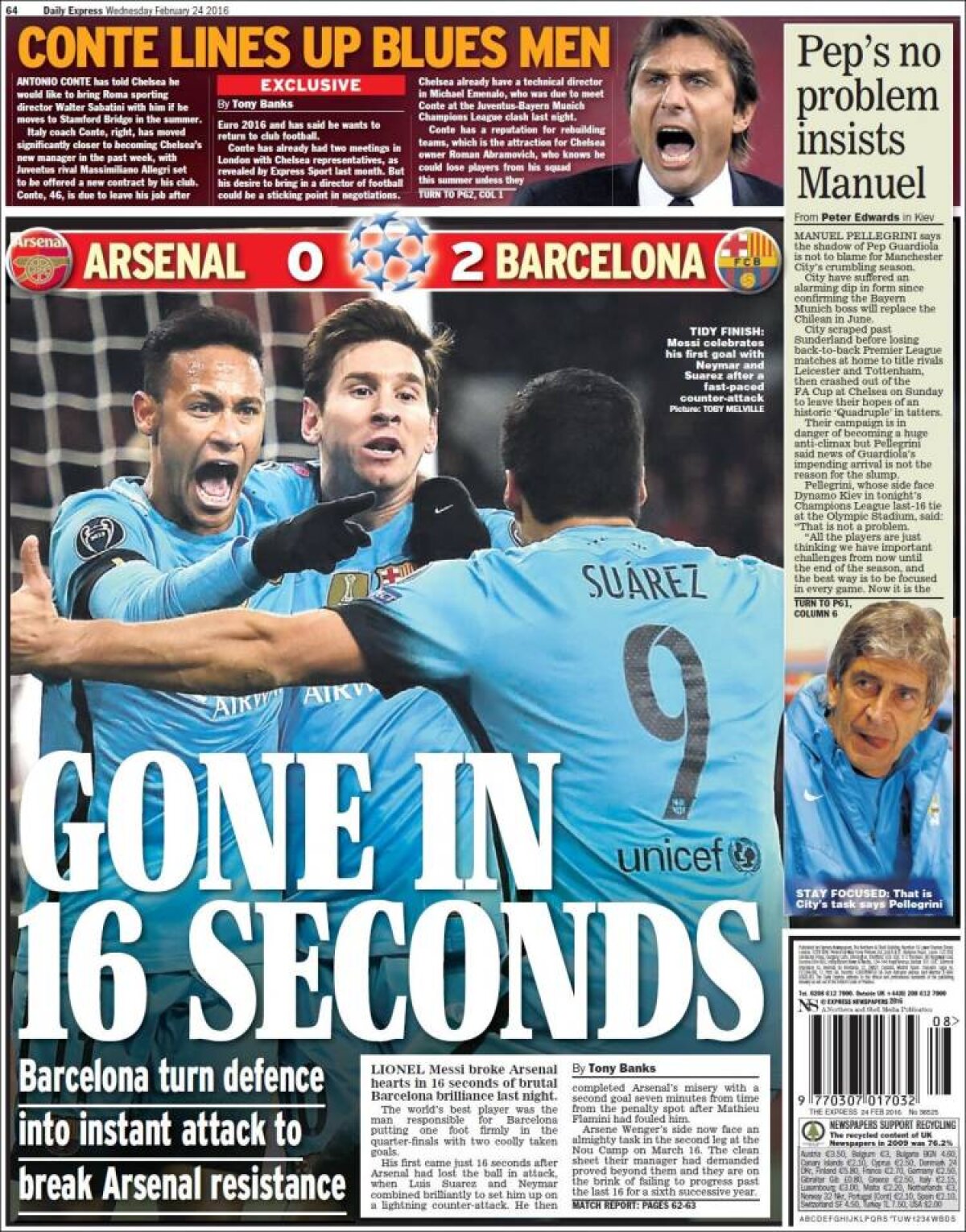 Ce scriu azi ziarele de sport din lume (24 februarie 2016)