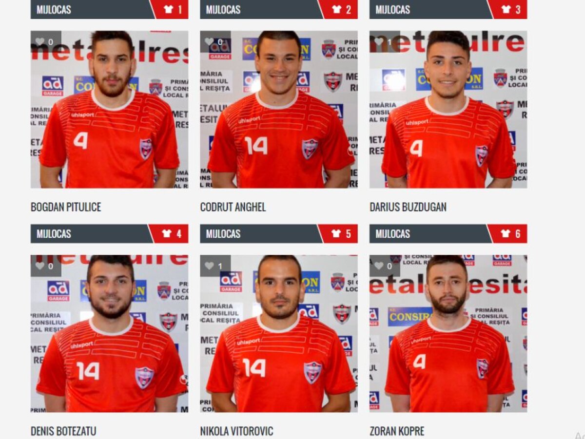 FOTO Ce vezi în neregulă în această poză? Prezentare originală a jucătorilor pe site-ul unei divizionare B