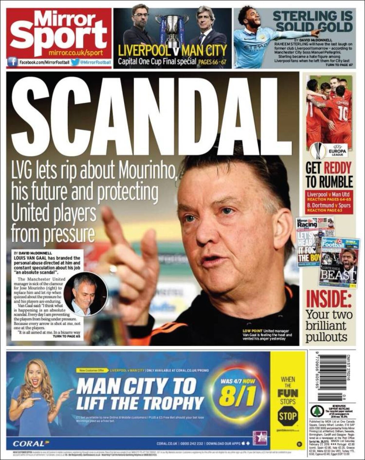 Ce scriu azi ziarele de sport din lume (27 februarie 2016)