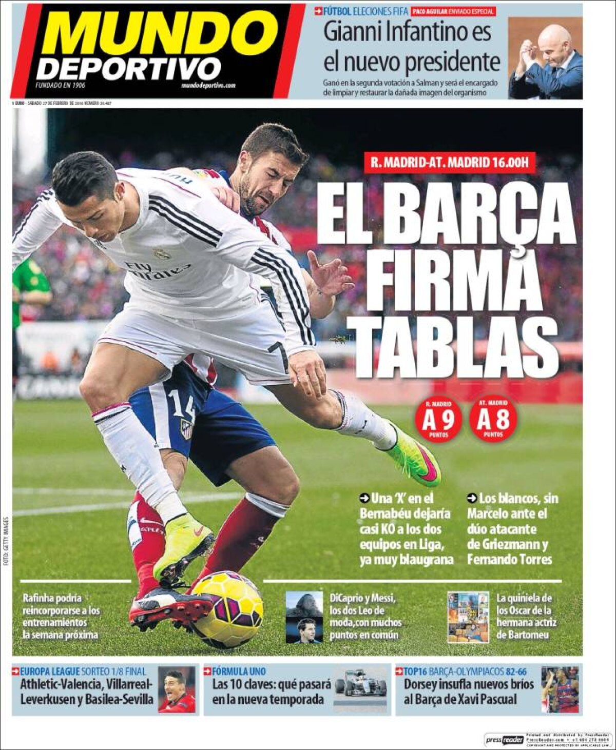 Ce scriu azi ziarele de sport din lume (27 februarie 2016)