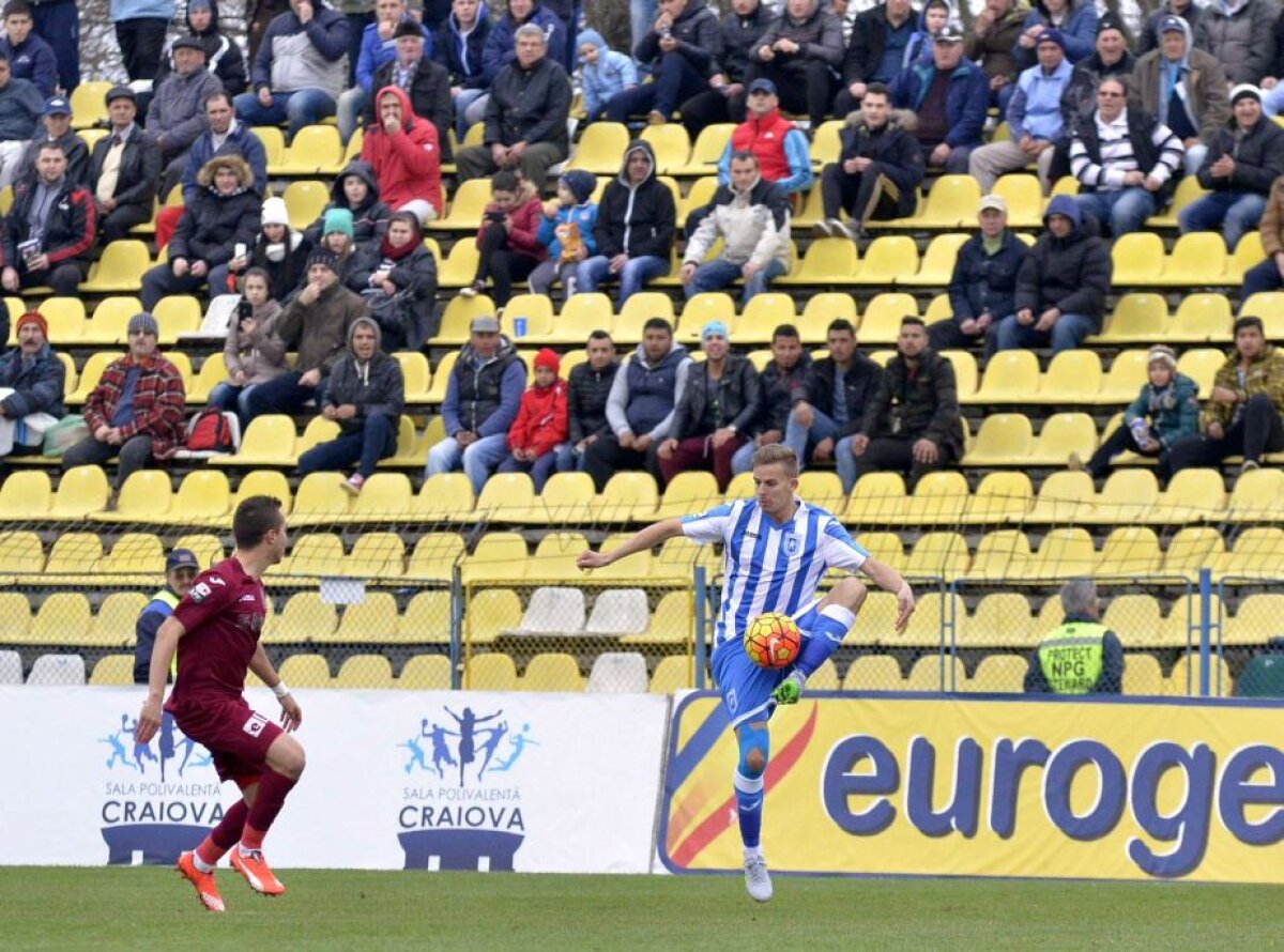 FOTO + VIDEO CSU Craiova - CFR Cluj 0-1 » Ardelenii au câștigat grație golului din minutul 80