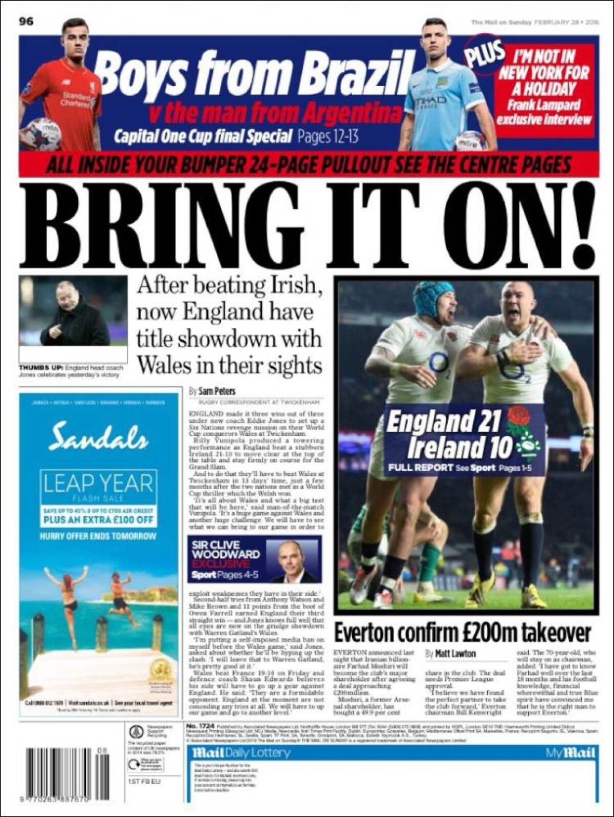 Ce scriu azi ziarele de sport din lume (28 februarie 2016)