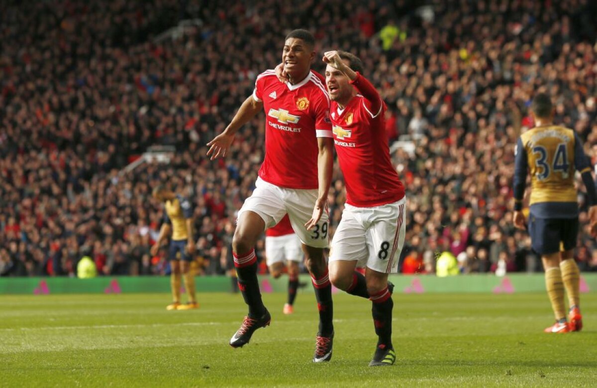 FOTO + VIDEO Manchester United - Arsenal 3-2 » Puștiul Rashford a făcut din nou spectacol pe "Old Trafford"