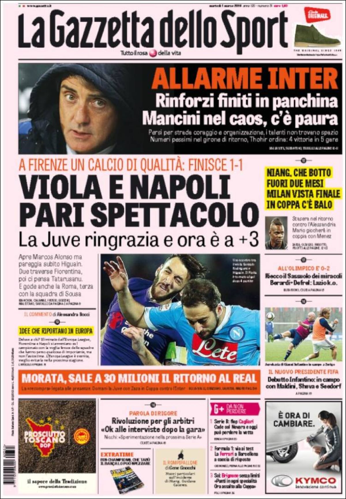 Ce scriu azi ziarele de sport din lume (1 martie 2016)