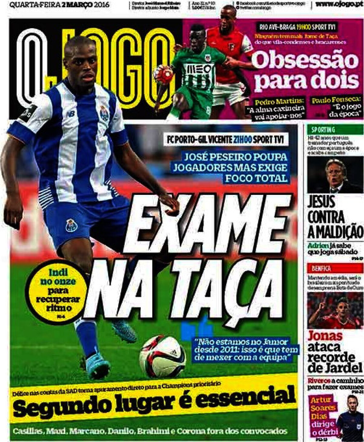 Ce scriu azi ziarele de sport din lume (2 martie 2016)