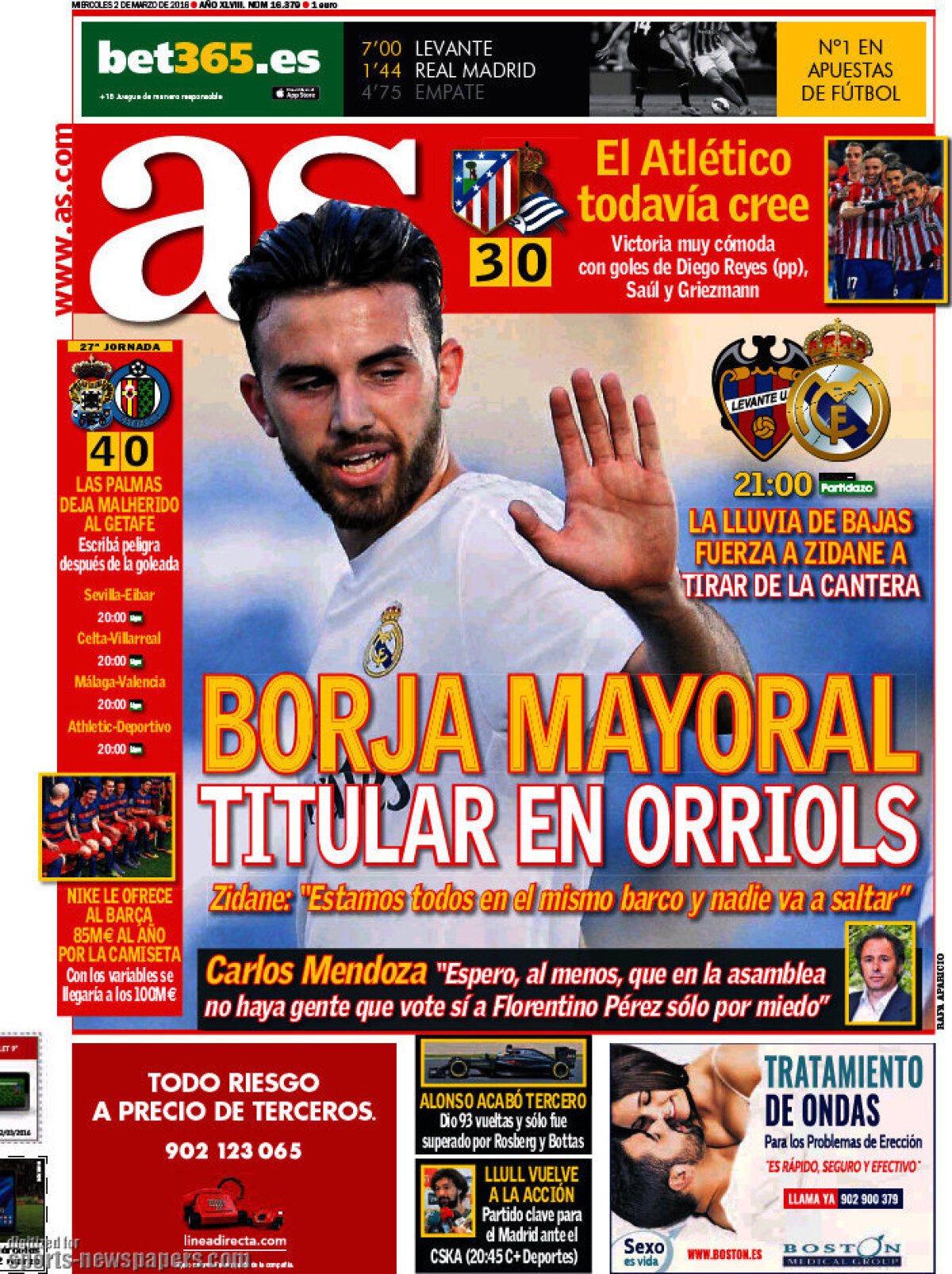 Ce scriu azi ziarele de sport din lume (2 martie 2016)