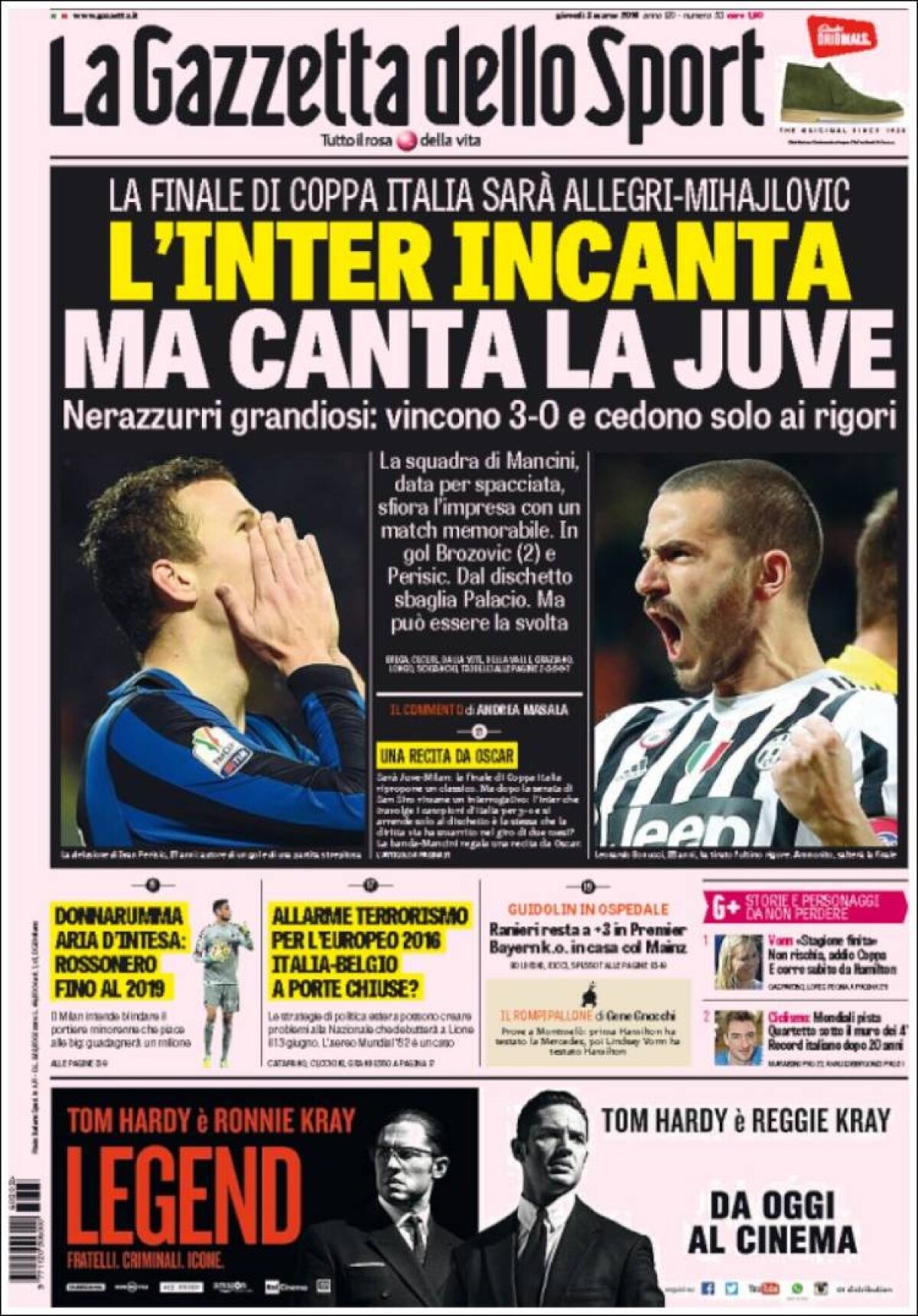 Ce scriu azi ziarele de sport din lume (3 martie 2016)