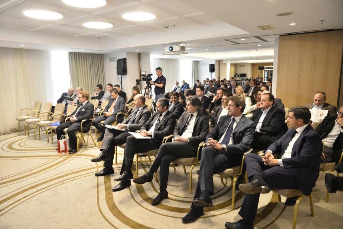 FOTO AS Roma, inspirație pentru Dinamo, Rapid și Viitorul » Au luat notițe la un seminar special despre investițiile în sport