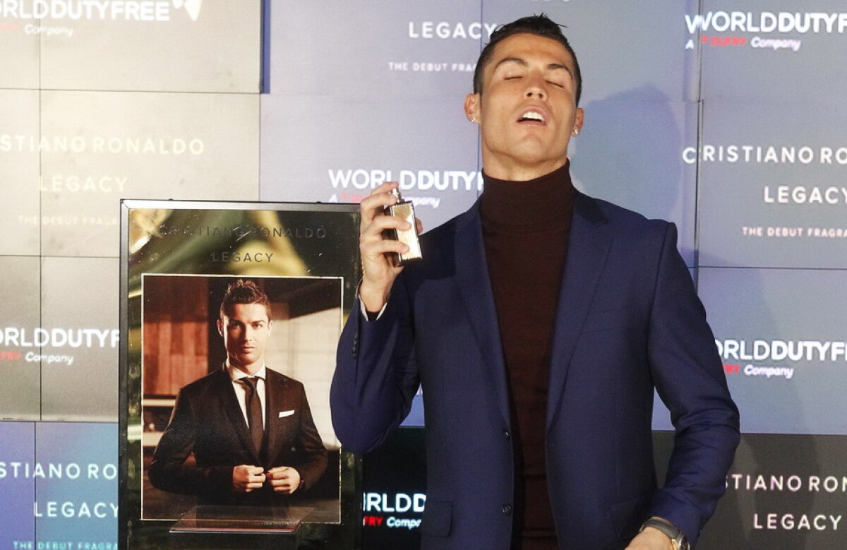 FOTO » Cristiano Ronaldo și-a lansat parfumul la Madrid
