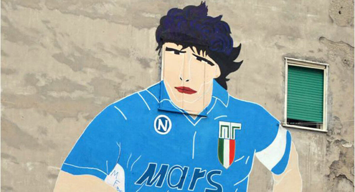 VIDEO+FOTO Imagini fabuloase din Napoli » A fost restaurată o pictură murală cu Maradona: "Nu mai deschid niciodată geamul!" :)