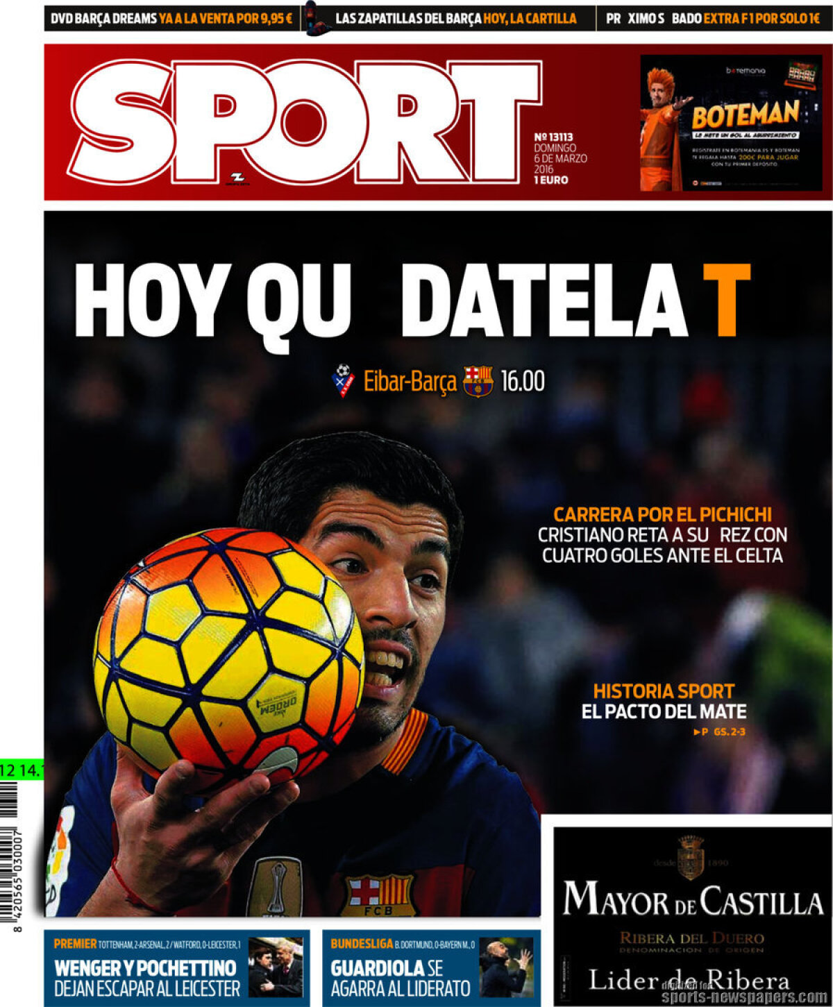 Ce scriu azi ziarele de sport din lume (6 martie 2016)