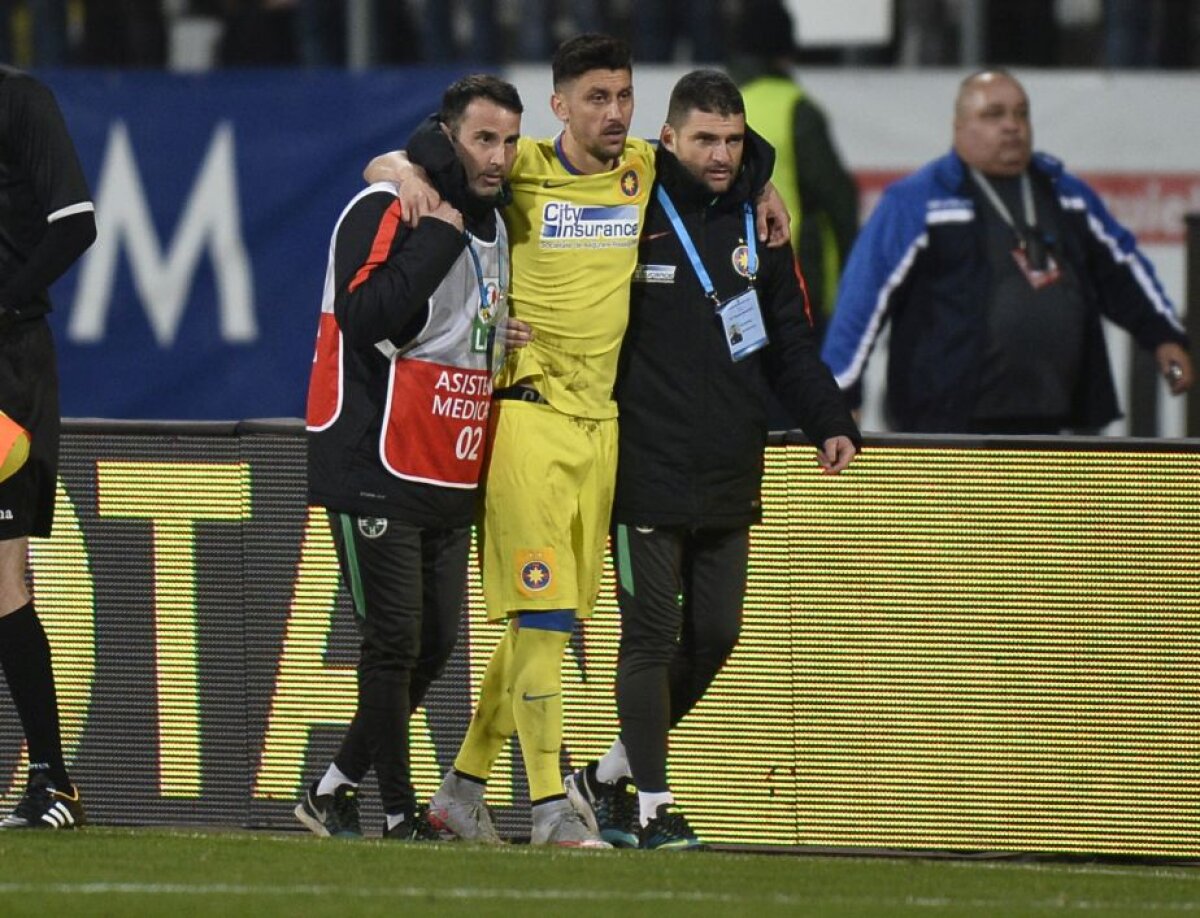 VIDEO+FOTO Ratează Euro? Ciprian Marica s-a ”rupt” după un sprint și a părăsit terenul ajutat de medicii Stelei