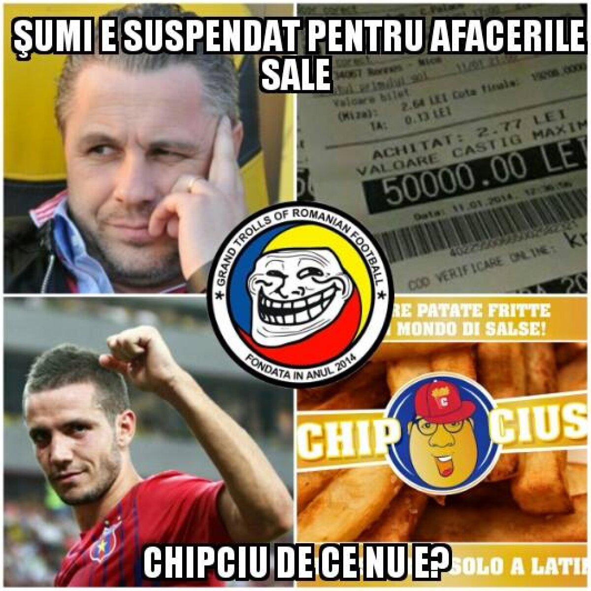 FOTO Cum se amuză fanii pe net după egalul din Derby de România » Filip, Tamaș și Niță, eroii meme-urilor