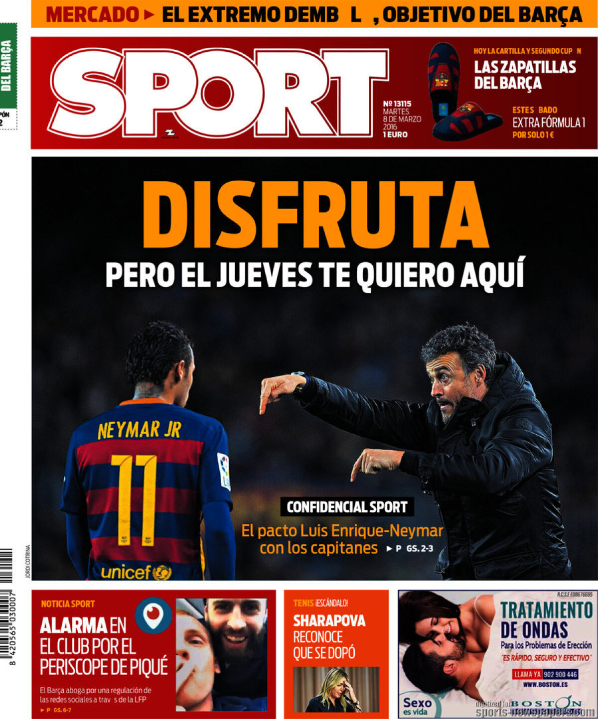 Ce scriu azi ziarele de sport din lume (8 martie 2016)