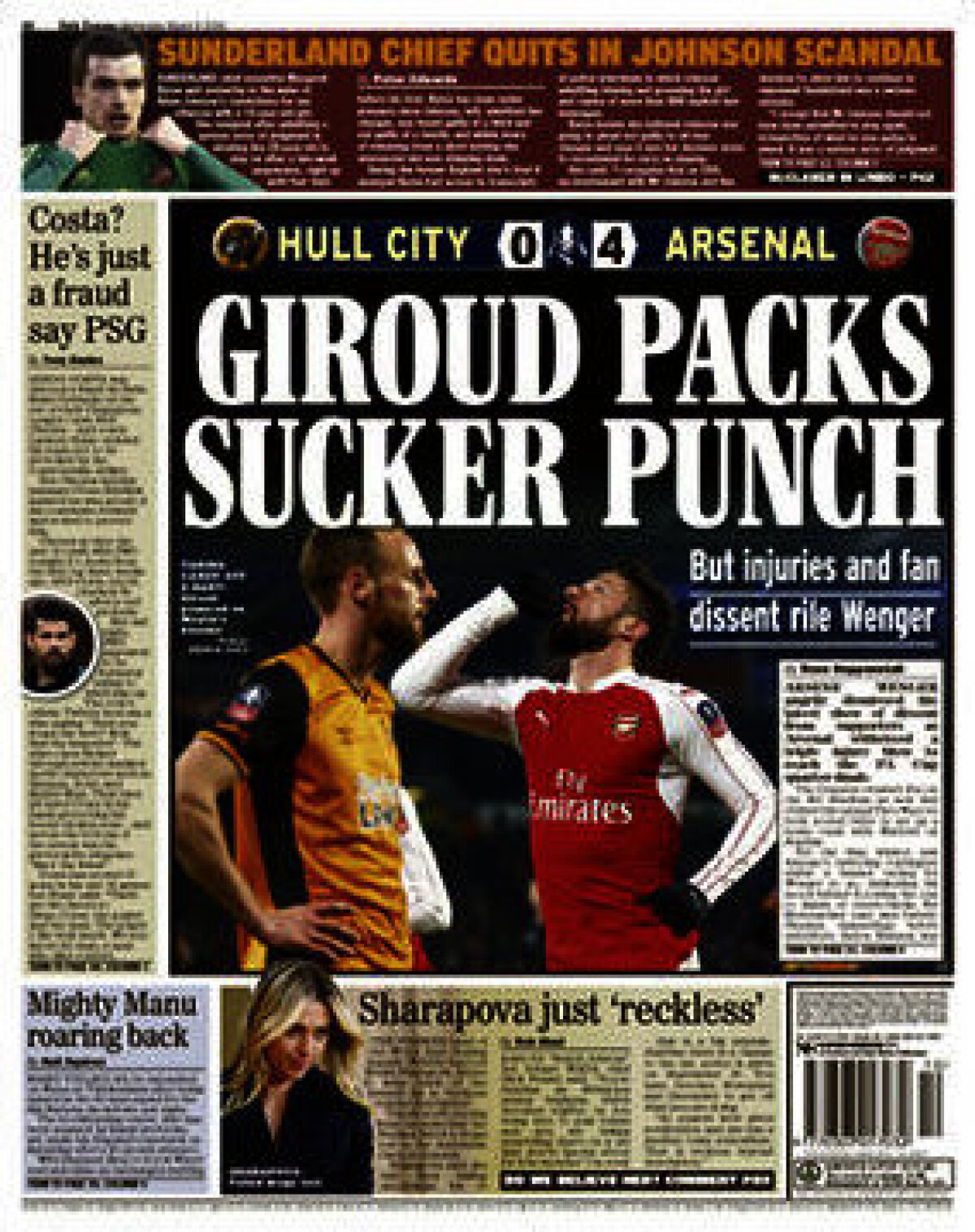 Ce scriu azi ziarele de sport din lume (9 martie 2016)