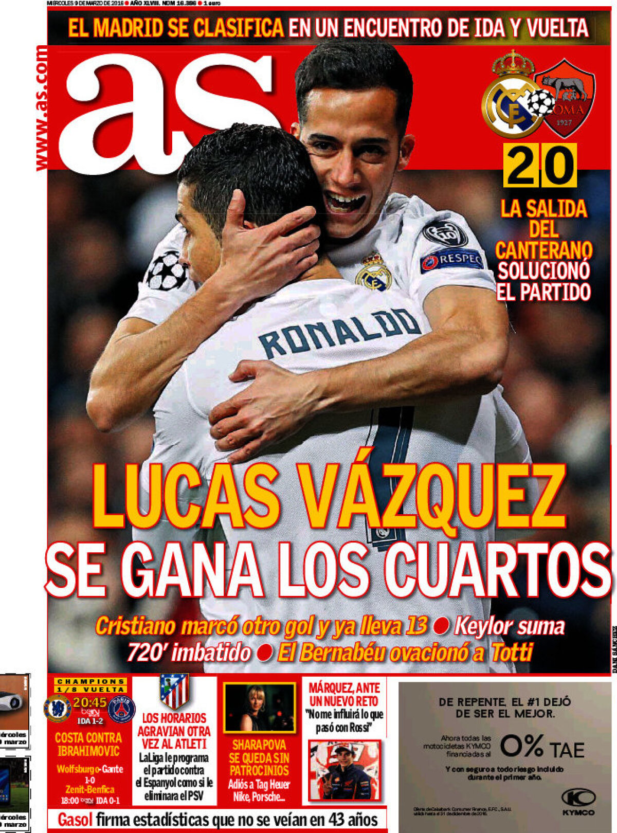 Ce scriu azi ziarele de sport din lume (9 martie 2016)