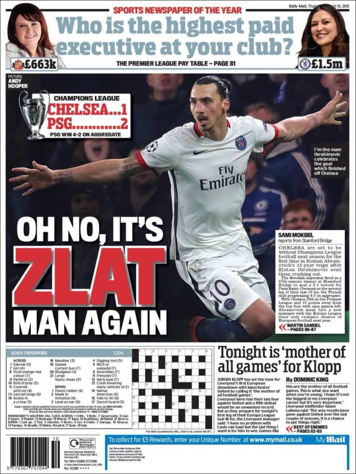 Ce scriu azi ziarele de sport din lume (10 martie 2016)