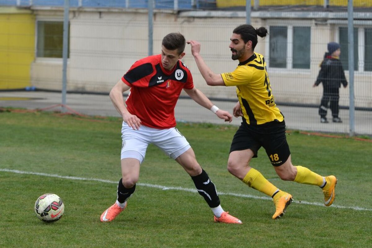 FOTO Meci tensionat între FC Brașov și U Cluj: 3 cartonașe roșii și niciun gol!