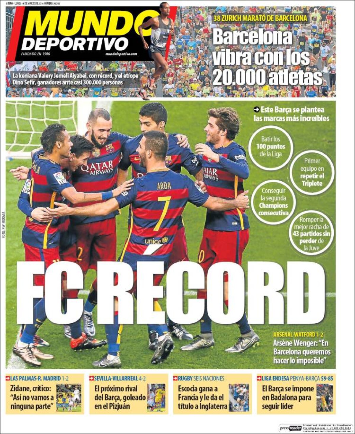 Ce scriu azi ziarele de sport din lume (14 martie 2016)