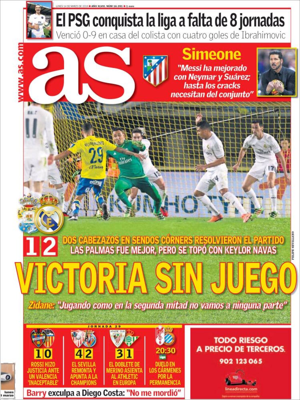 Ce scriu azi ziarele de sport din lume (14 martie 2016)