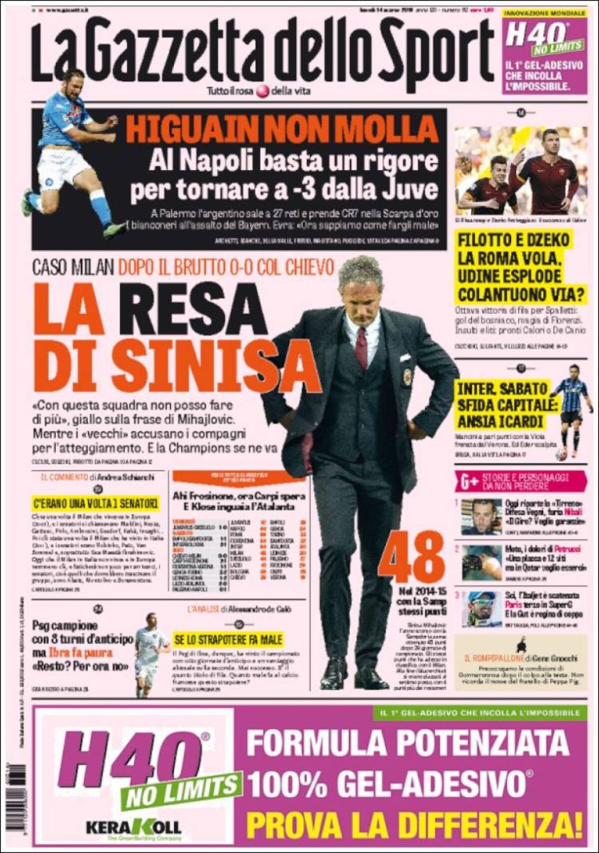 Ce scriu azi ziarele de sport din lume (14 martie 2016)