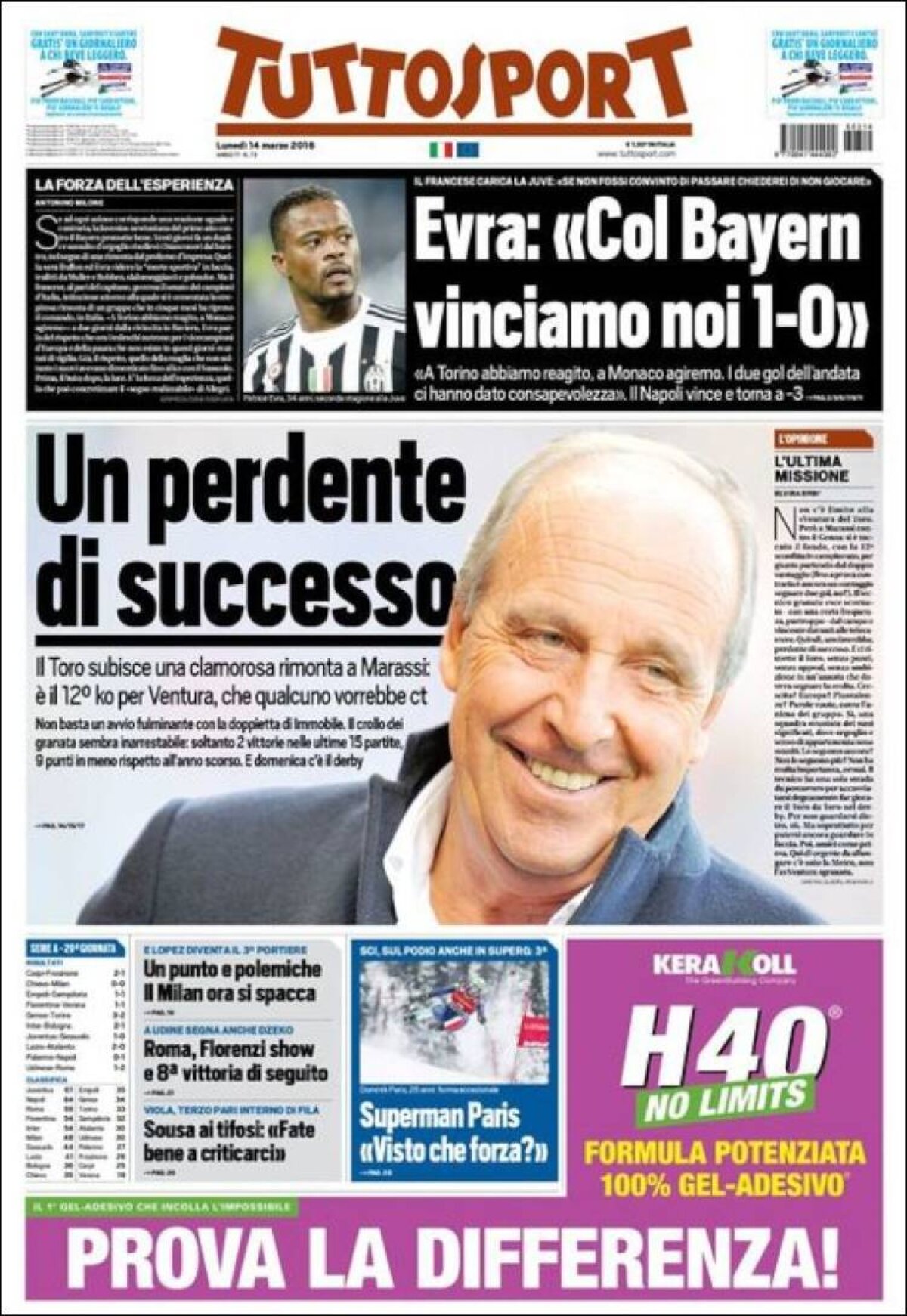 Ce scriu azi ziarele de sport din lume (14 martie 2016)