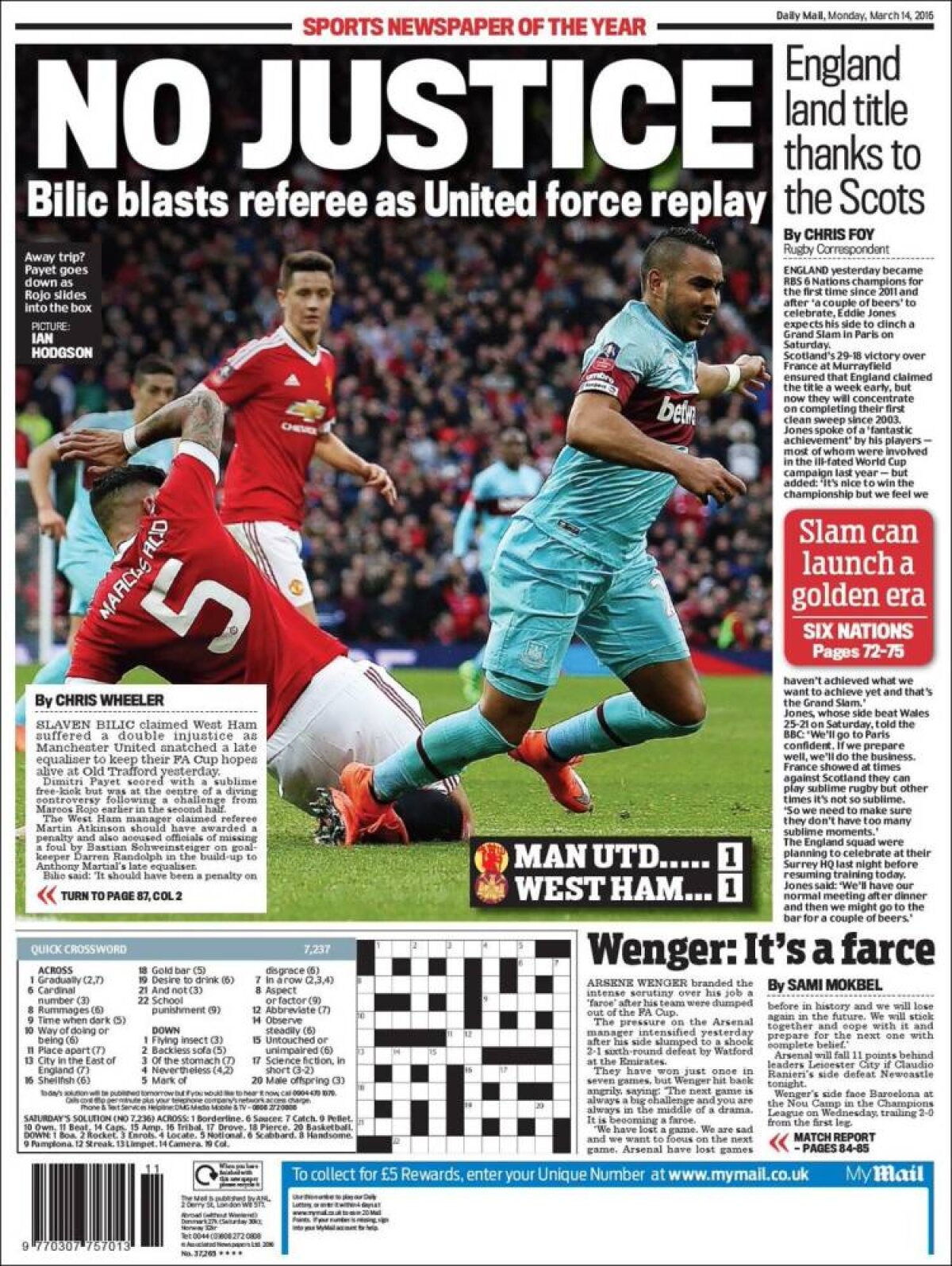 Ce scriu azi ziarele de sport din lume (14 martie 2016)