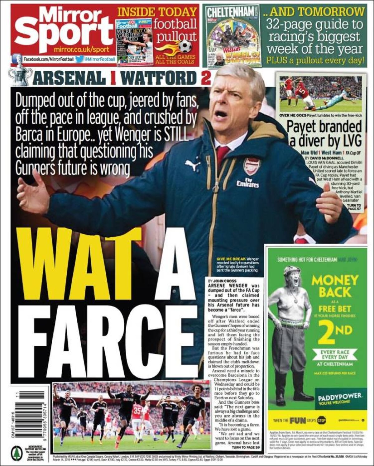 Ce scriu azi ziarele de sport din lume (14 martie 2016)