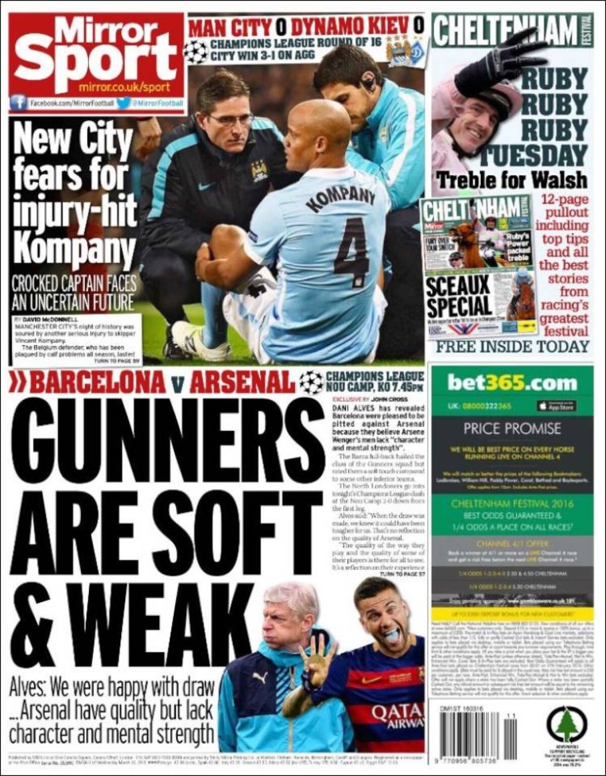 Ce scriu azi ziarele de sport din lume (16 martie 2016)