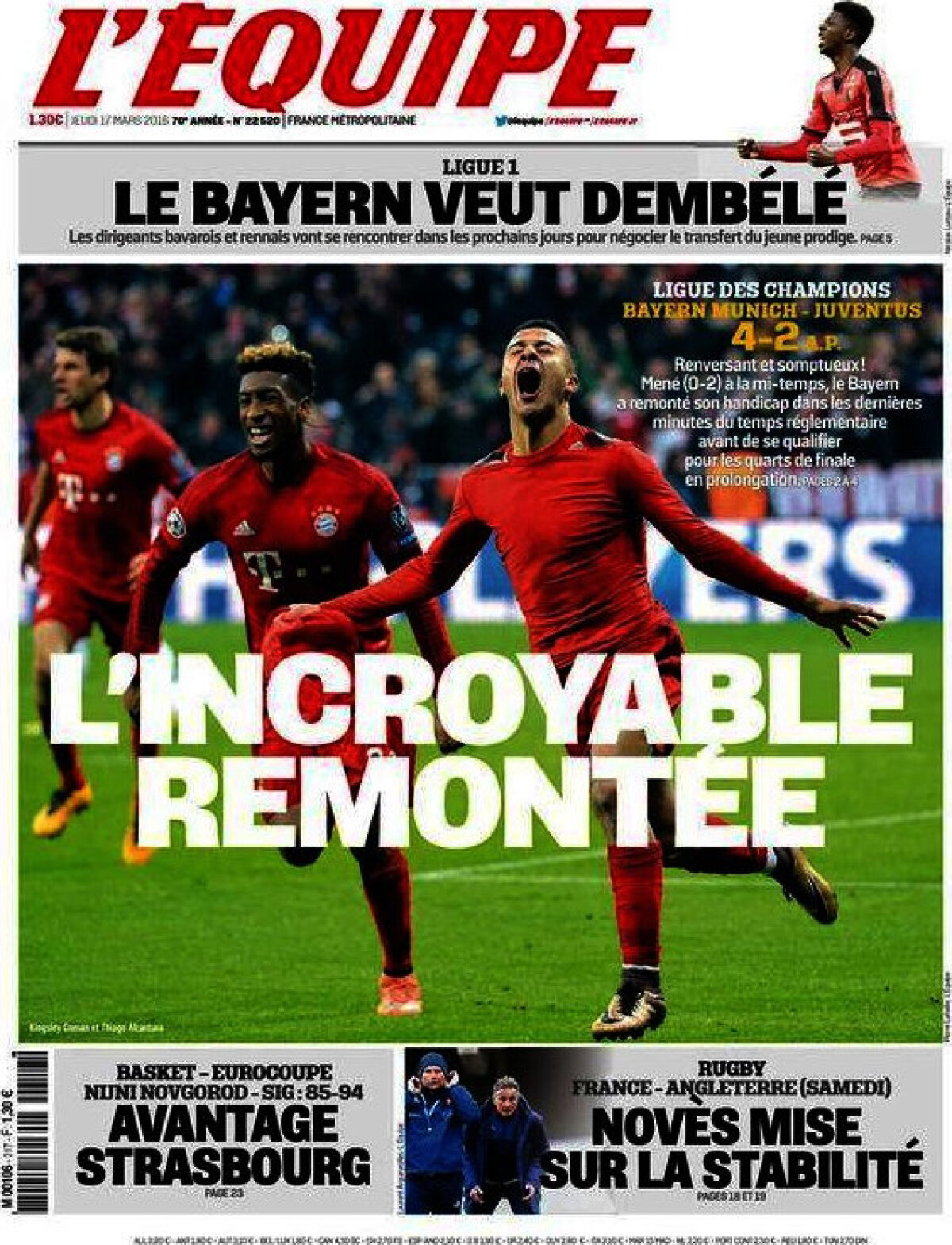 Ce scriu azi ziarele de sport din lume (17 martie 2016)