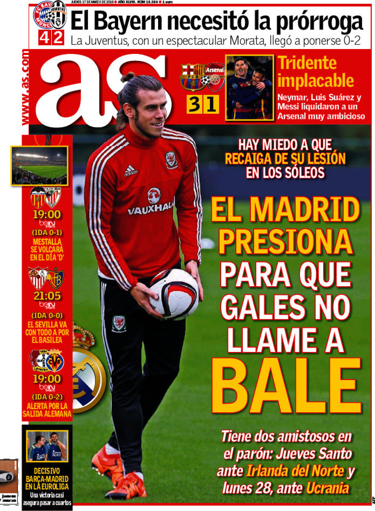 Ce scriu azi ziarele de sport din lume (17 martie 2016)