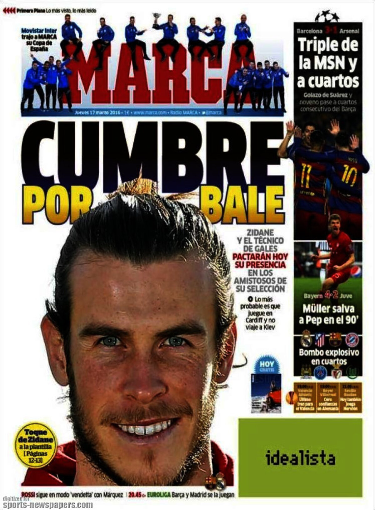 Ce scriu azi ziarele de sport din lume (17 martie 2016)