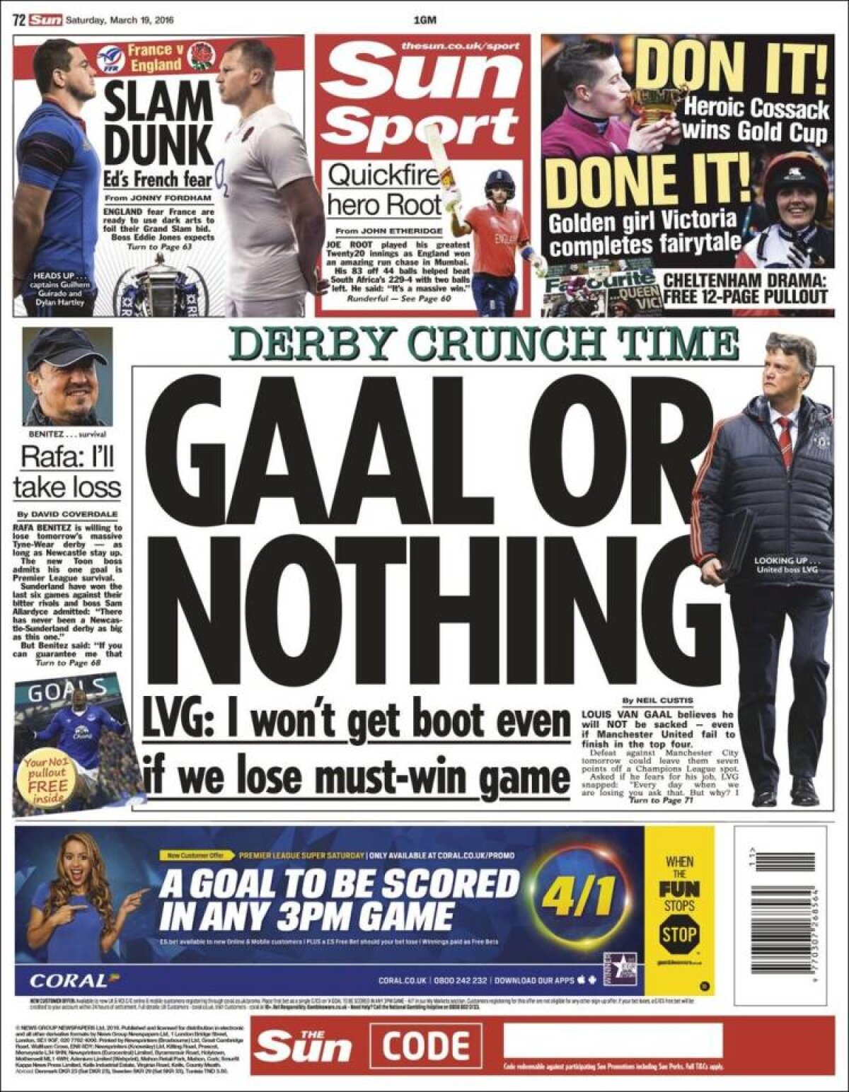 Ce scriu azi ziarele de sport din lume (19 martie 2016)