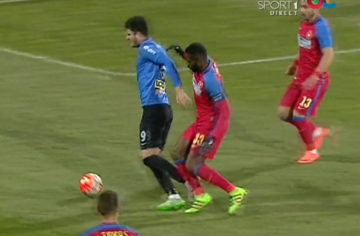 FOTO Steaua a marcat două goluri din două faze la care jucătorii Viitorului au protestat » Trupa lui Hagi a marcat și ea dintr-un penalty contestat » Verdictul specialistului