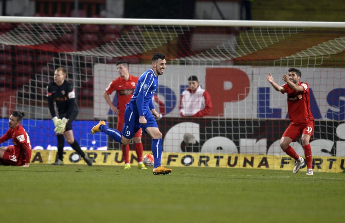 VIDEO+FOTO Dinamo a fost egalată în ultimul minut de Pandurii, 1-1, și a ratat șansa să o ajungă pe Steaua