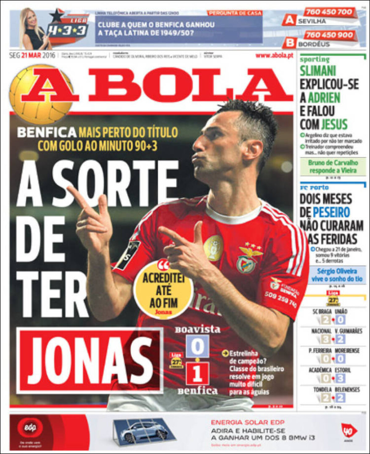 Ce scriu azi ziarele de sport din lume (21 martie 2016)