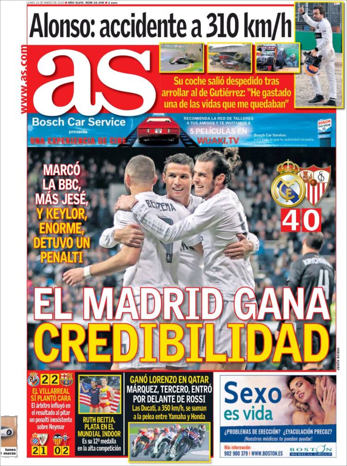 Ce scriu azi ziarele de sport din lume (21 martie 2016)