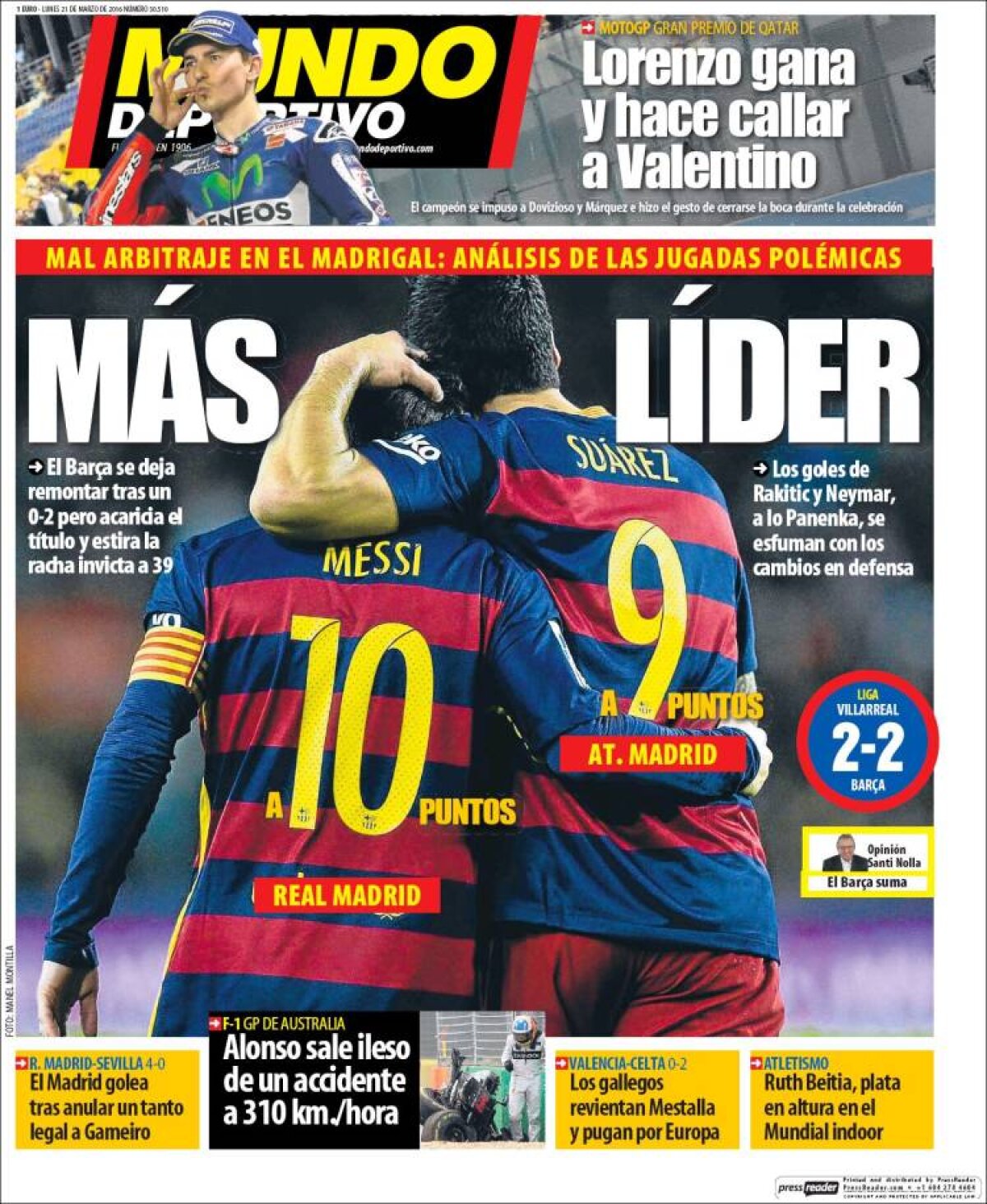 Ce scriu azi ziarele de sport din lume (21 martie 2016)