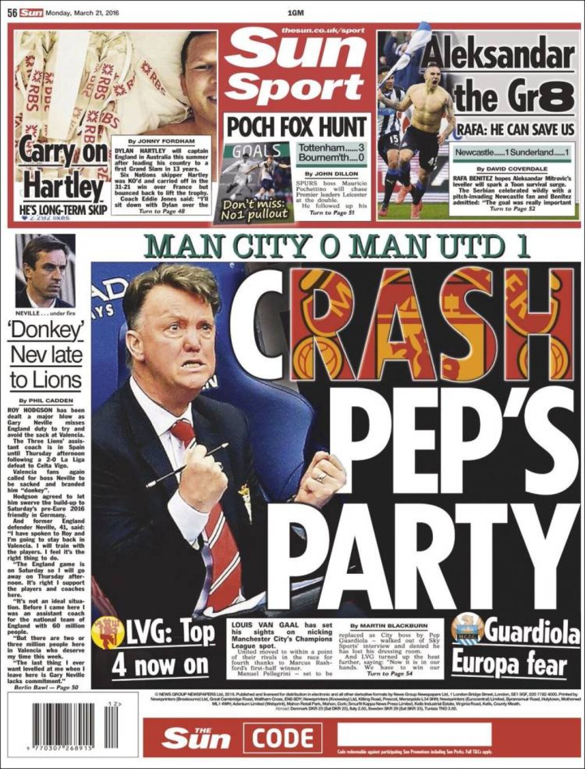 Ce scriu azi ziarele de sport din lume (21 martie 2016)